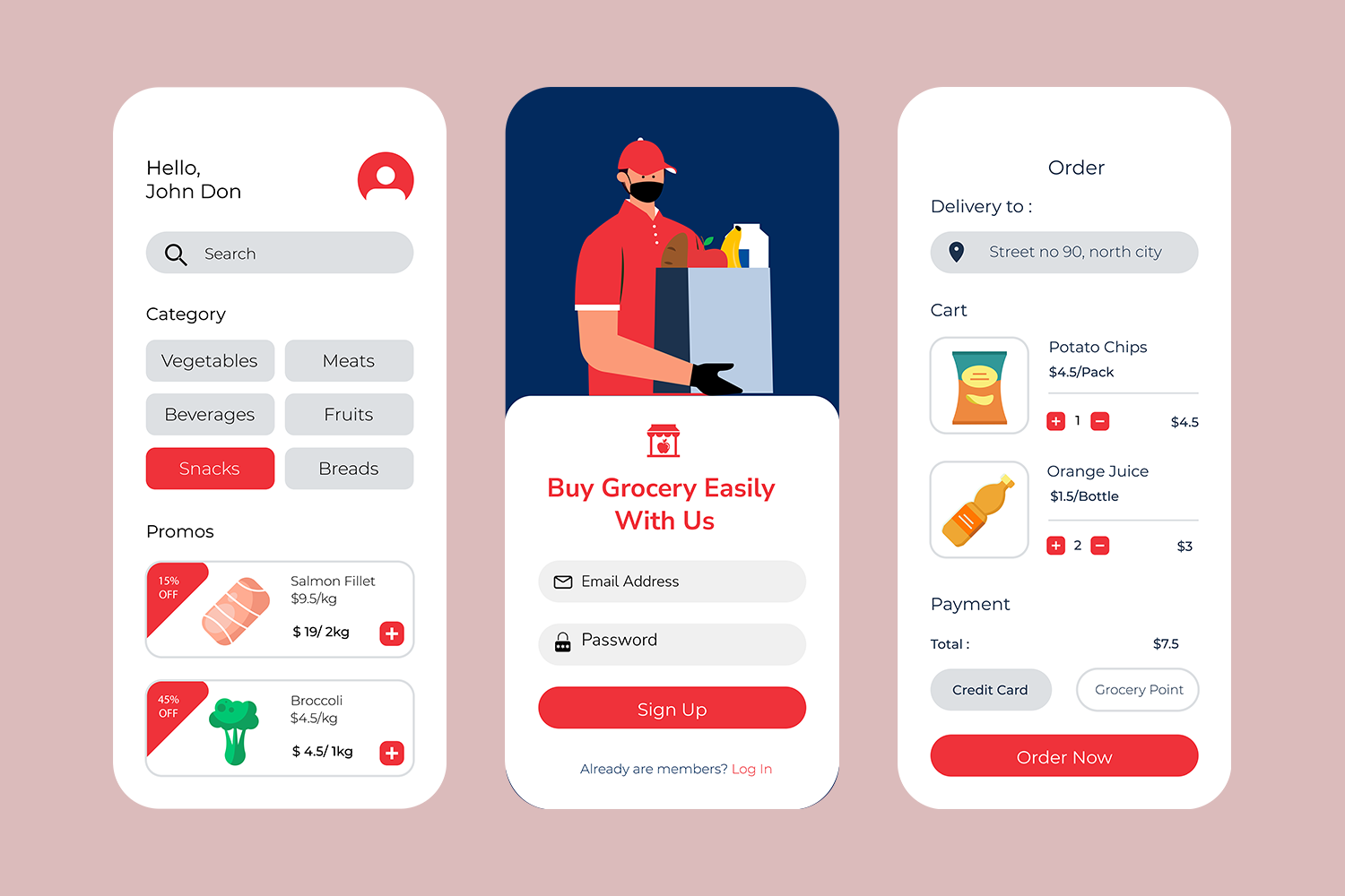 Develop a Grocery Delivery App