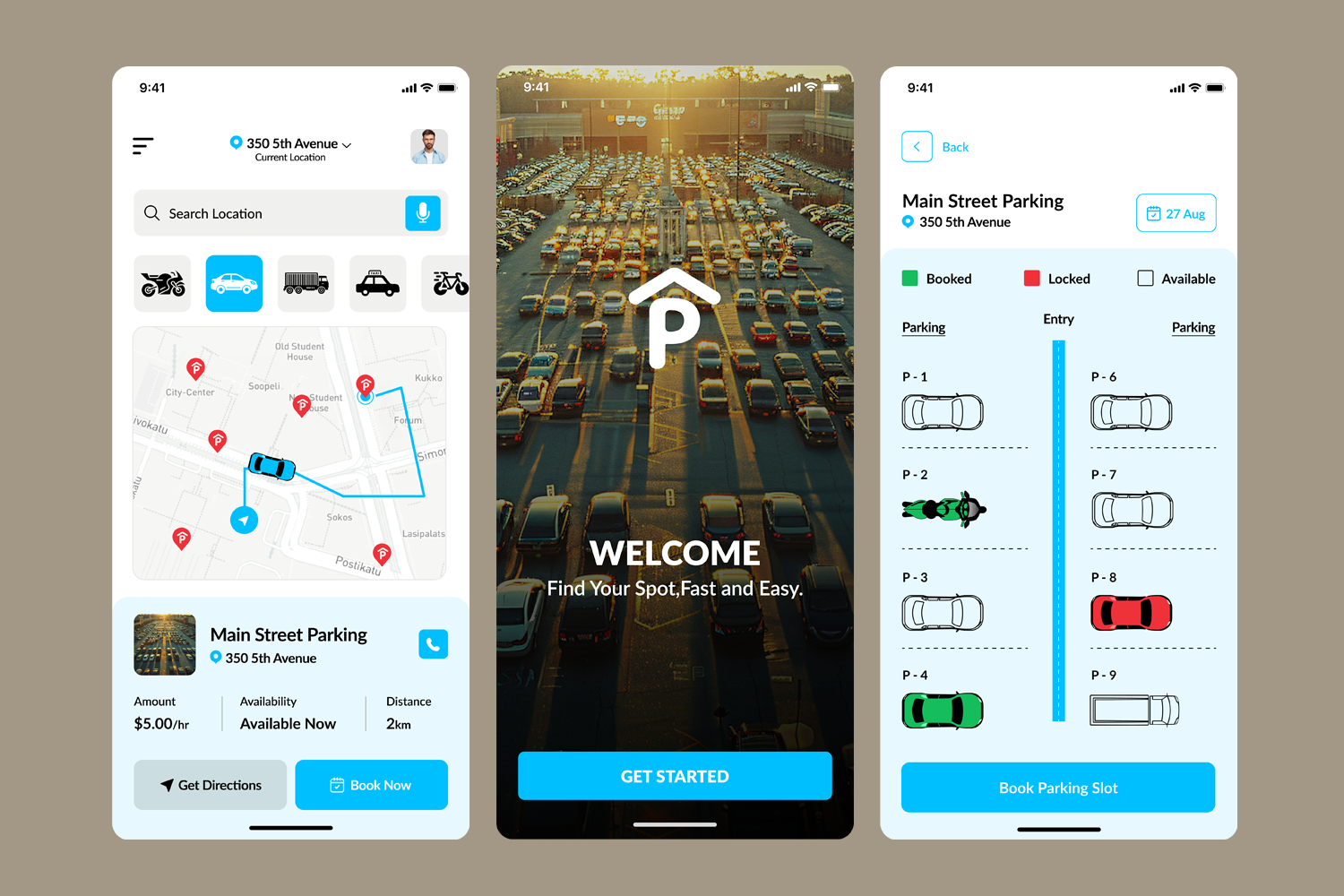 create a smart parking management system