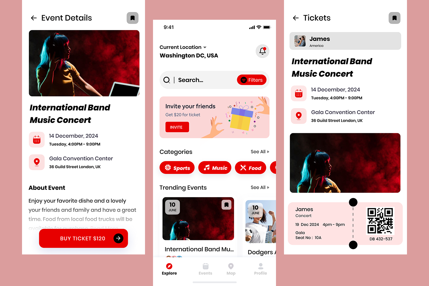 Develop An Event Ticket Booking app